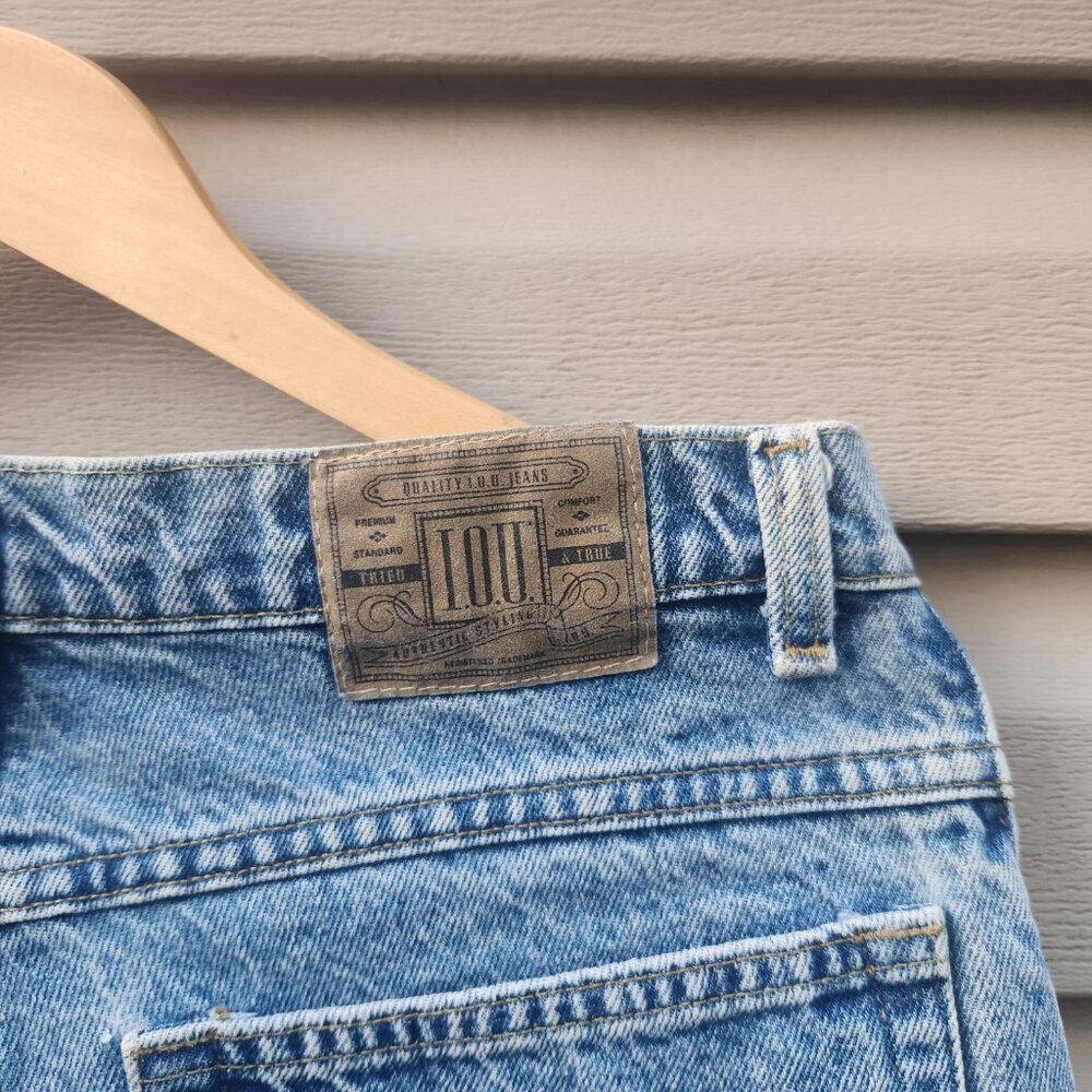 Vintage 90's IOU Baggy Light Blue Denim Skater Jeans
